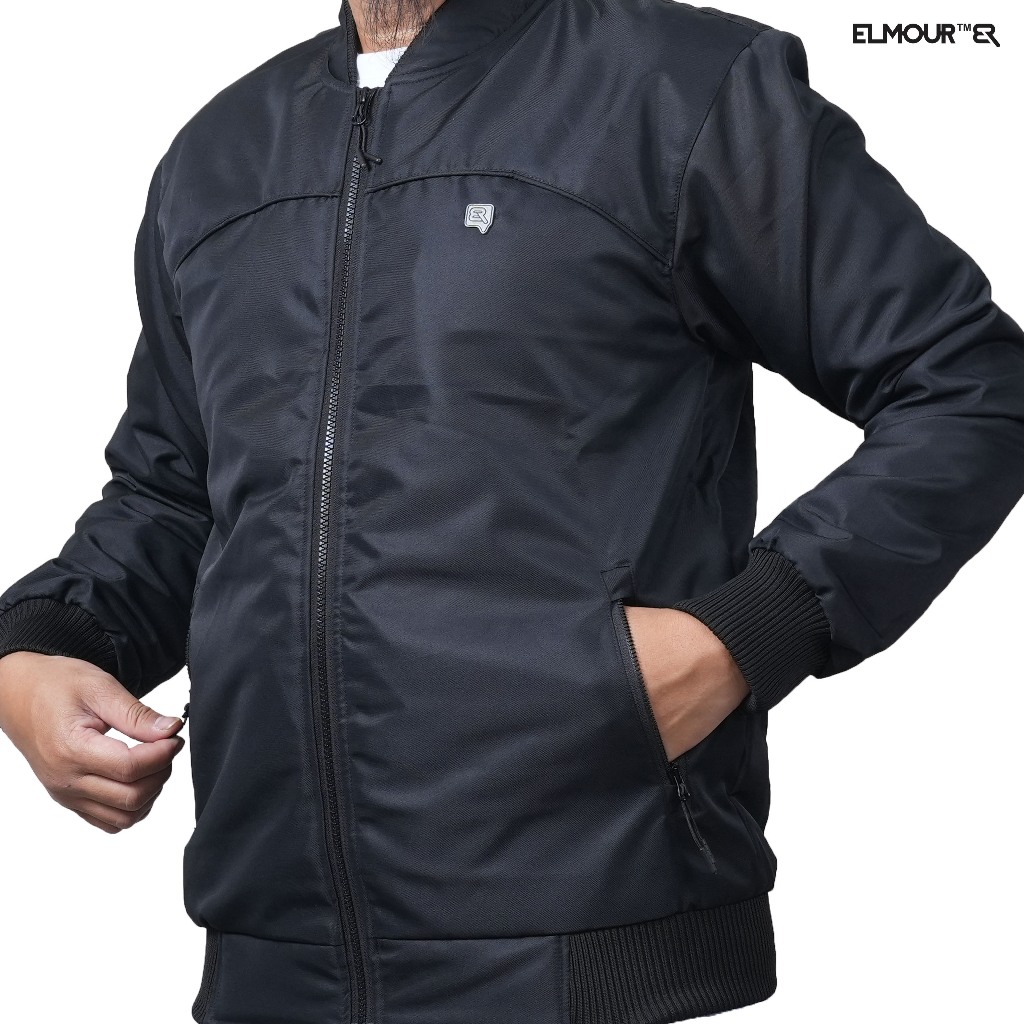 Jual Elmour Jaket Bomber Pria Tebal Windproof Tomz Series | Shopee ...