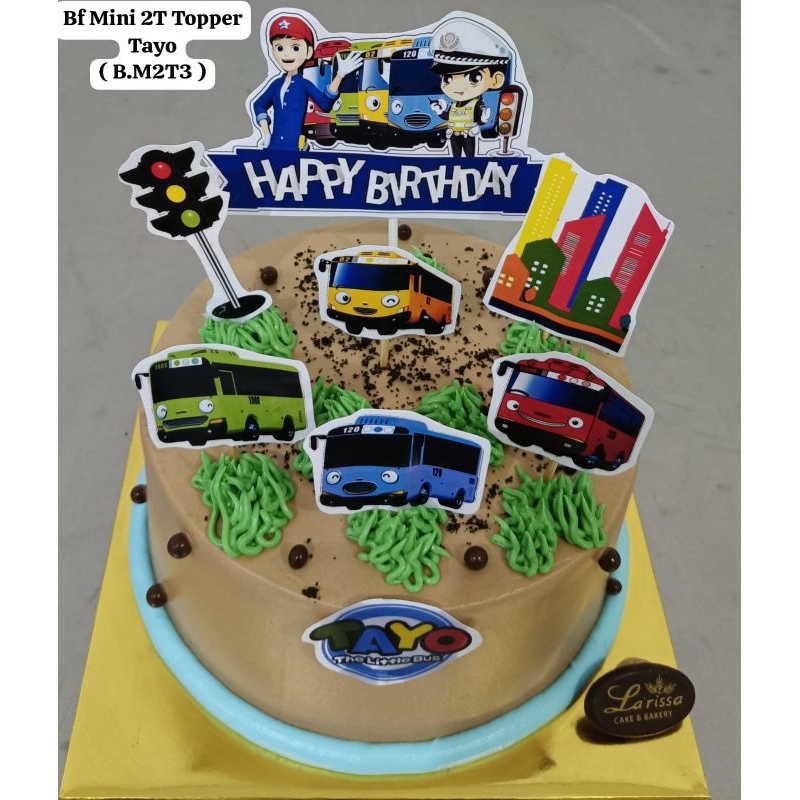 Jual Kue Ulang Tahun Karakter Tayo - Kue Ulang Tahun Tema Mobil - Kue