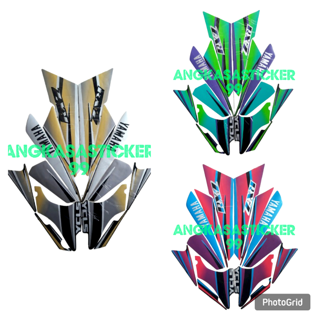 Jual sticker striping body motor rxz 1997 standart fullset | Shopee ...