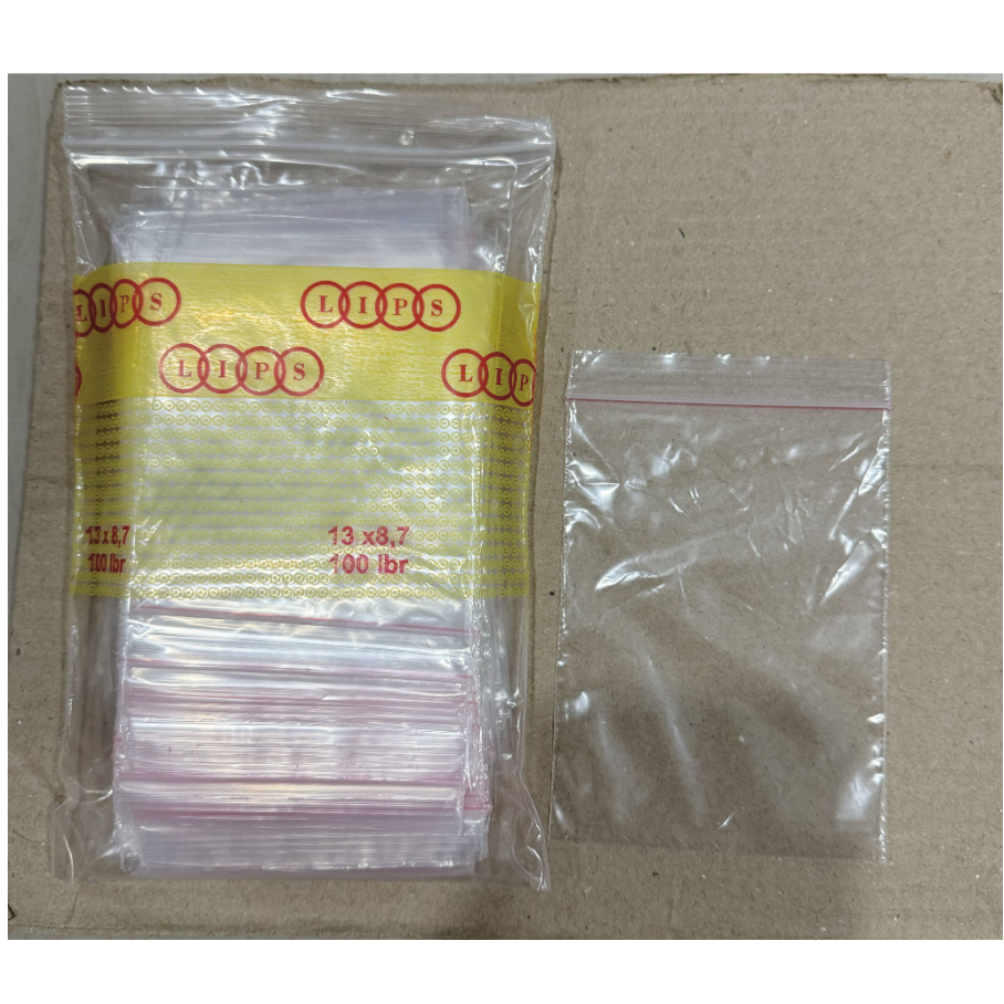 Jual RMP - PLASTIK KLIP / PLASTIK ZIPLOCK ISI 100 LBR ( PERPACK ) UK 8. ...