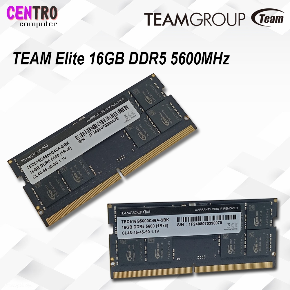 Jual TEAM Elite SODIMM 16GB DDR5 5600MHz Memory Ram Laptop mini pc ...