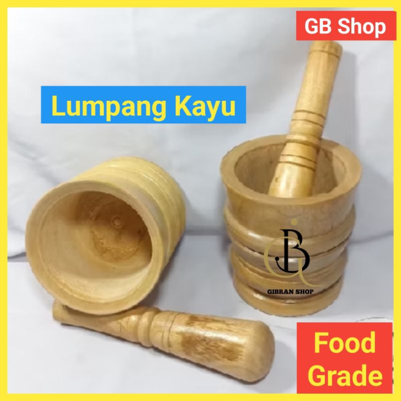 Jual 1 set Lumpang Kayu Besar Murah, Lumpang kayu tumbok ( lumpang+alu ...