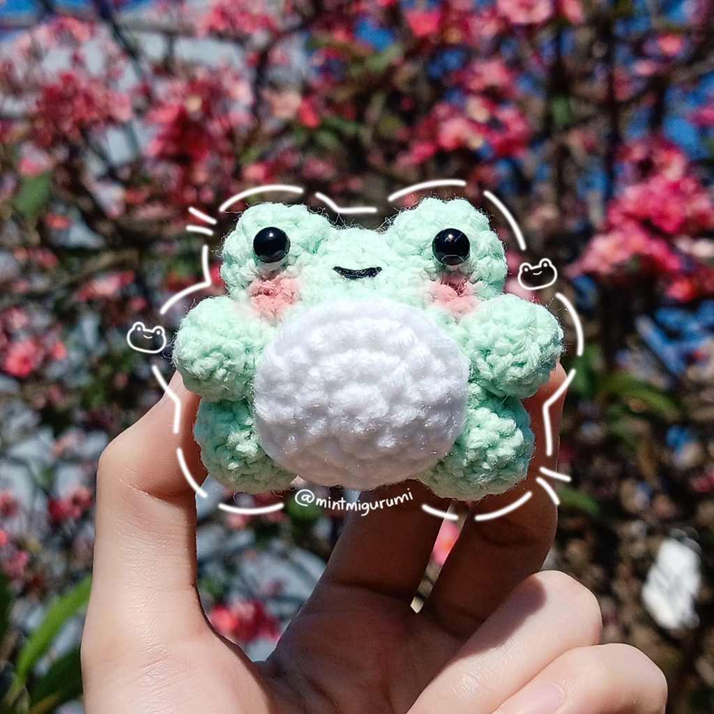 Jual Mini Cozy Frog / Kodok / Katak - Amigurumi / Boneka Rajut | Shopee ...