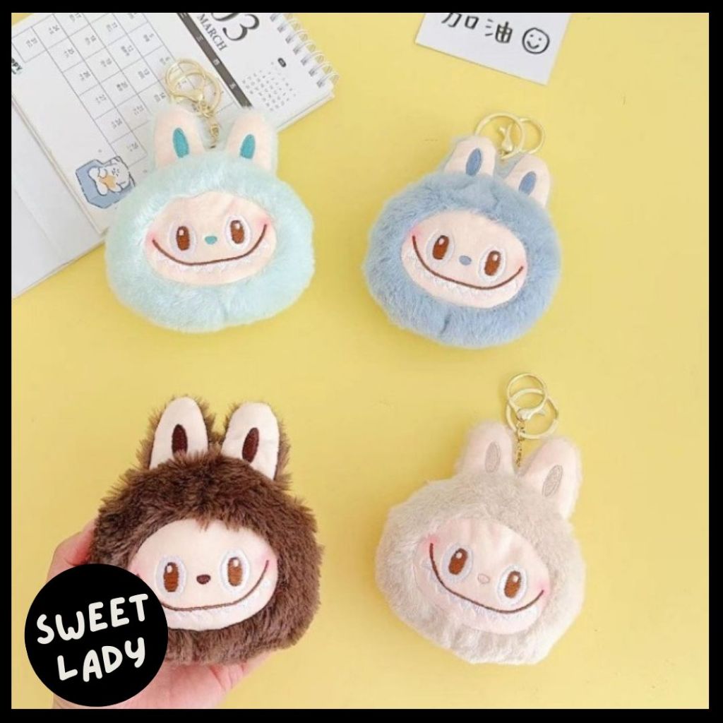 Jual Labubu Head Mini Pouch Keychain Gantungan Kunci Kepala Labubu KYC ...