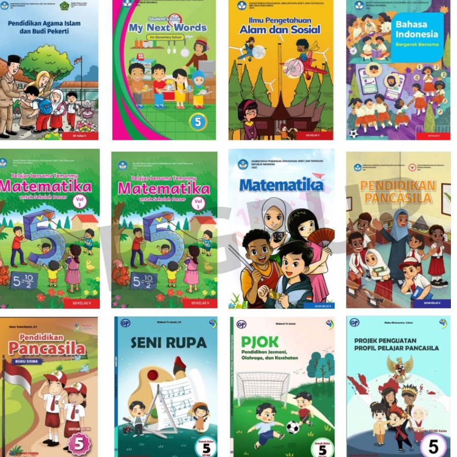 Jual ORDER BUKU PAKET SDMI KELAS 5 KURIKULUM MERDEKAPENGGERAK KURIKULUM ...