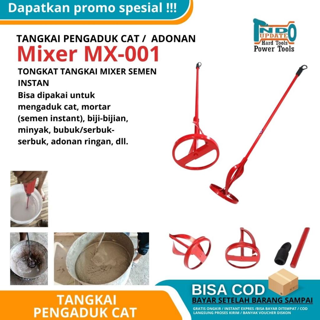 Jual Pengaduk Tjapmata Pengaduk Cat SDS Plus Biru Tangkai Cat Tangkai ...