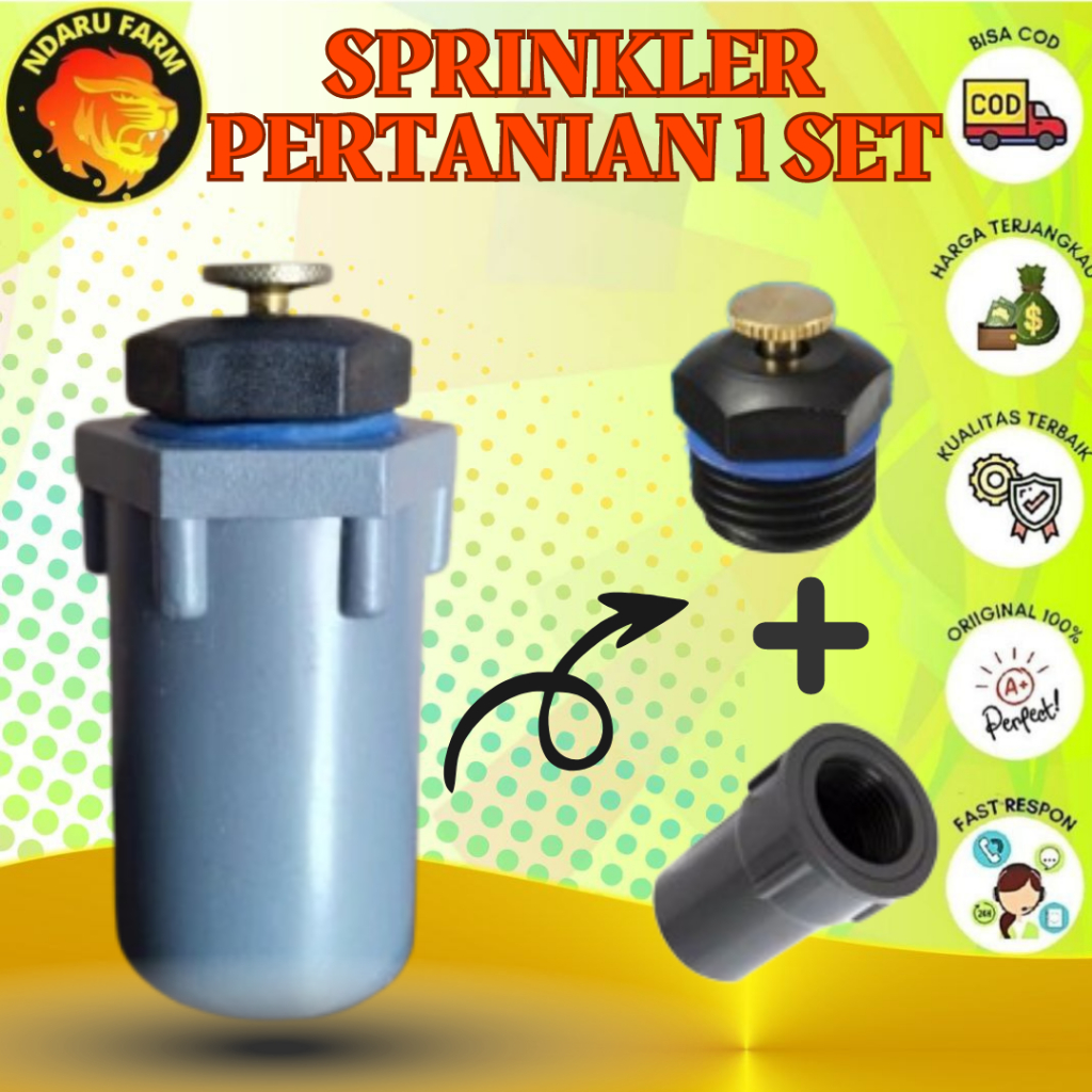 SPRINKLER PERTANIAN SPRINKLER TAMAN ADJUSTABLE SPRAYER TAMAN + SOK DRAT DALAM Alat Irigasi Dan Perairan Taman