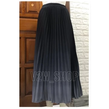 Rok Plisket Panjang Gradasi Premium Import Dewasa