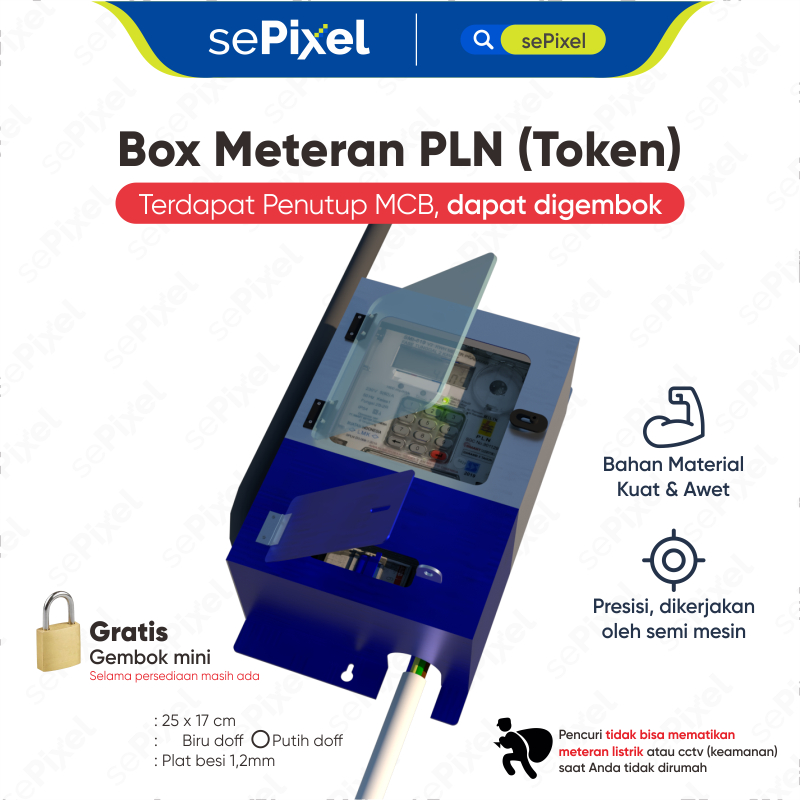 Jual Box Meteran PLN (Token) bahan plat besi | Shopee Indonesia