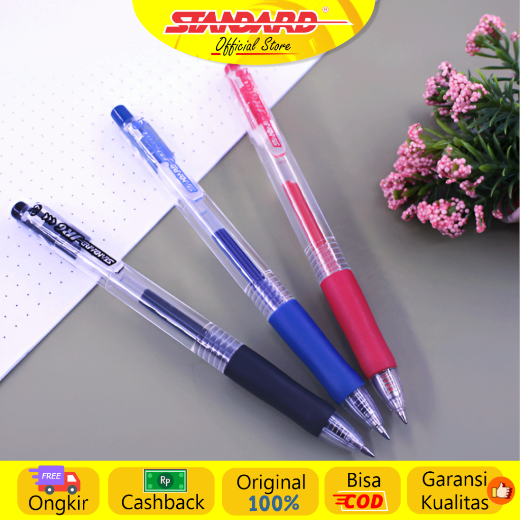 Standard - Pulpen JR6 0.7 ( Alat Tulis / Pen / Ballpoint / Pena ) (4)