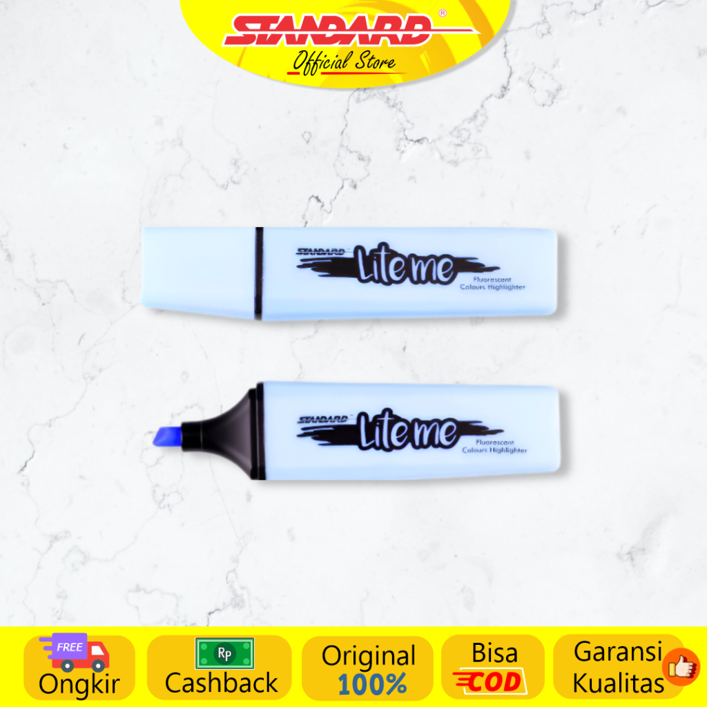 Standard - Lite Me Square Warna Pastel ( Highlighter / Text Marker / Penanda Warna ) (3)