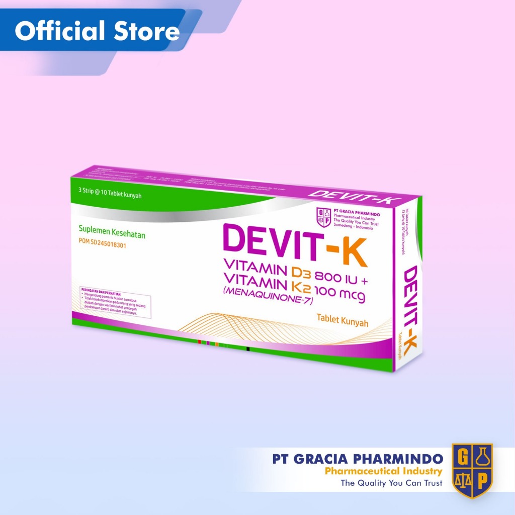 Jual Devit-K Vitamin D + K2 Membantu memelihara kesehatan tulang ...