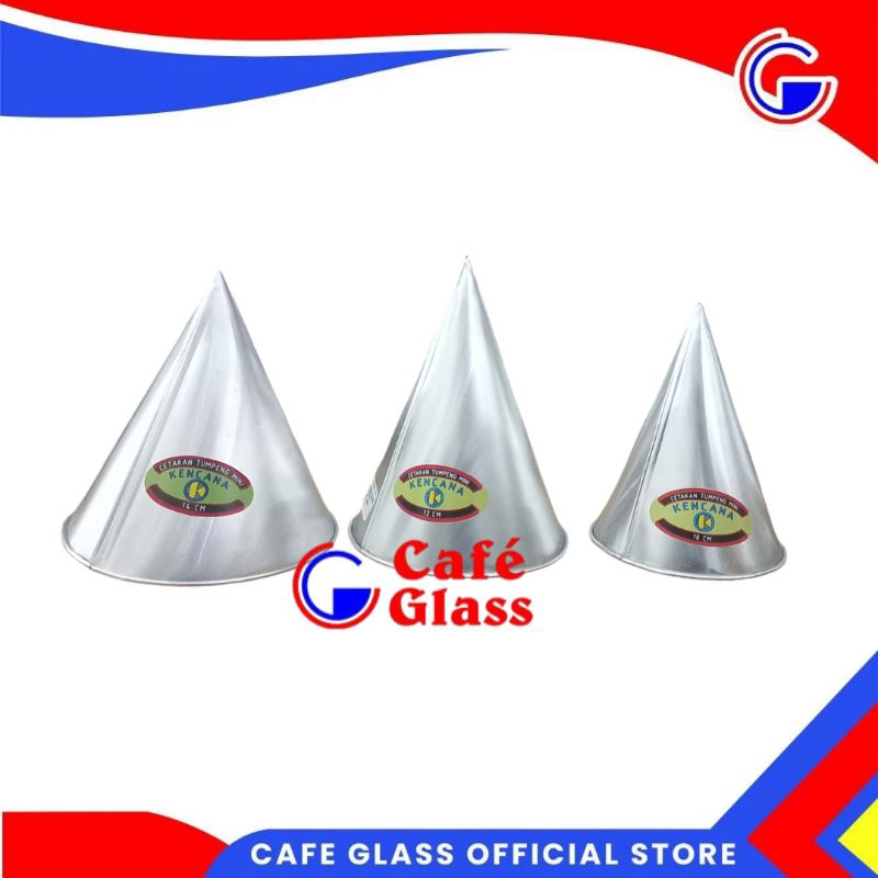 Cetakan Tumpeng Mini Aluminium Original Cafe Glass