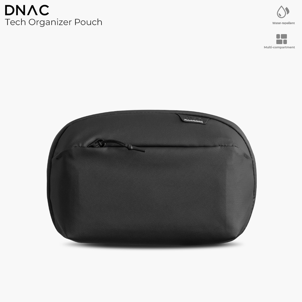 Jual DNAC Tech Organizer Pouch / Travel Pouch / Case Black Shopee