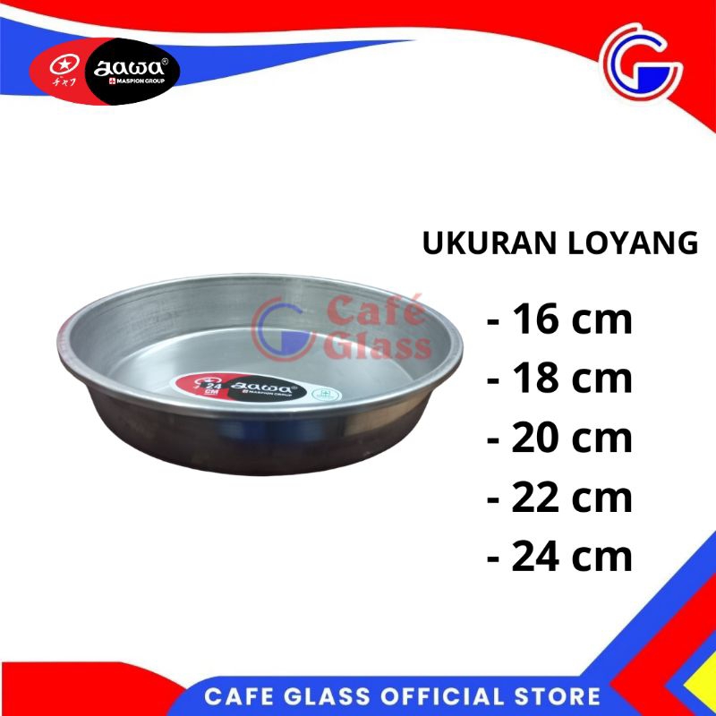 Loyang Kue Kering Lebaran - Loyang Oven - Loyang Bulat Polos Jawa - Loyang Aluminium - Loyang Kukus Loyang Pizza