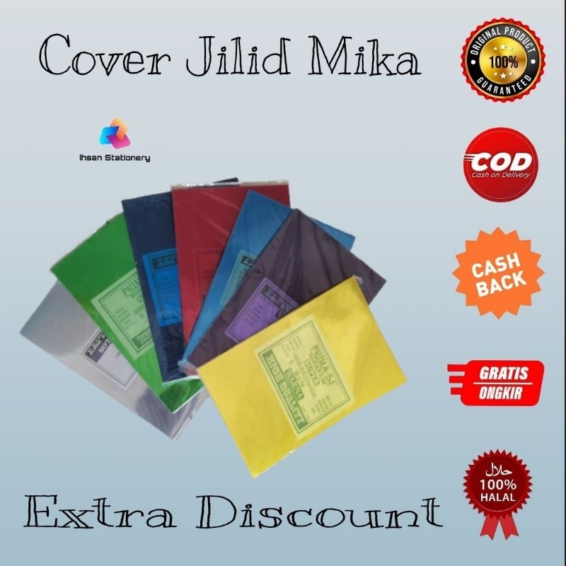 Jual Plastik Cover Jilid Mika Film Folio 0.10mm Isi 100 Lembar (1 Pack ...