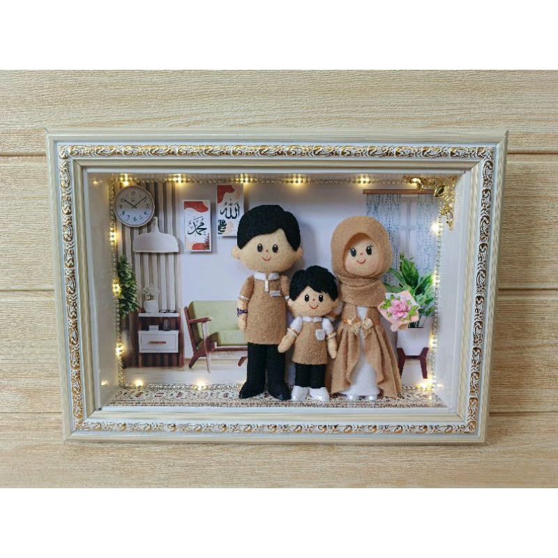 Jual Boneka Casual Costum | Boneka Kemas Frame | Boneka family by ...