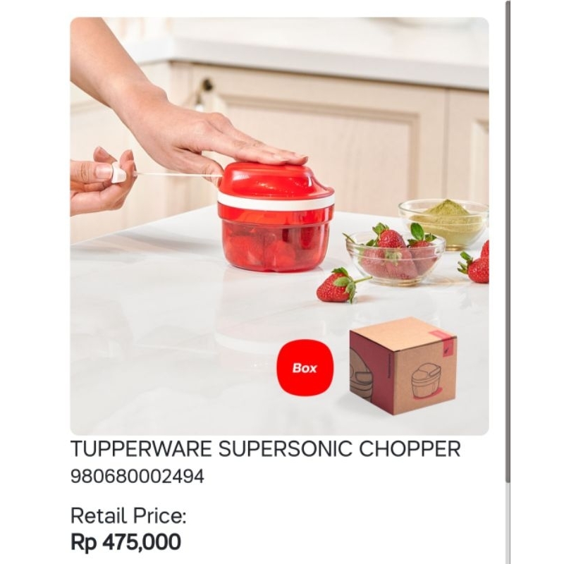 Jual Tupperware Supersonic Chopper | Shopee Indonesia