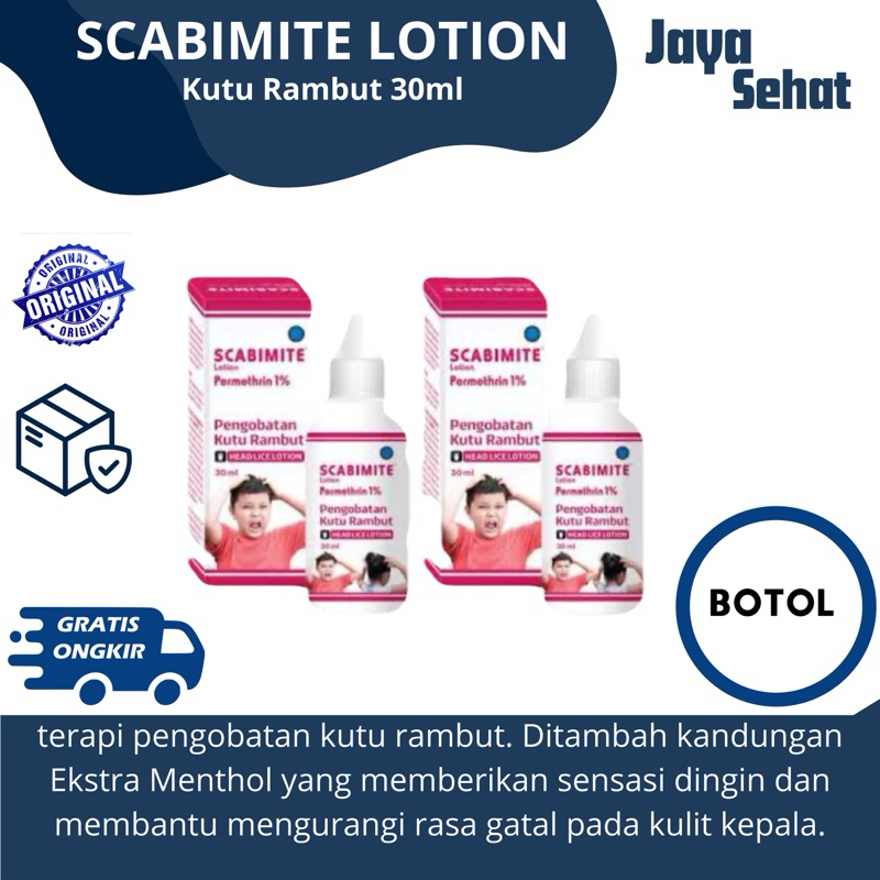 Jual Scabimite Lotion Head Lice Lotion | Cairan Pengobatan Kutu Rambut ...