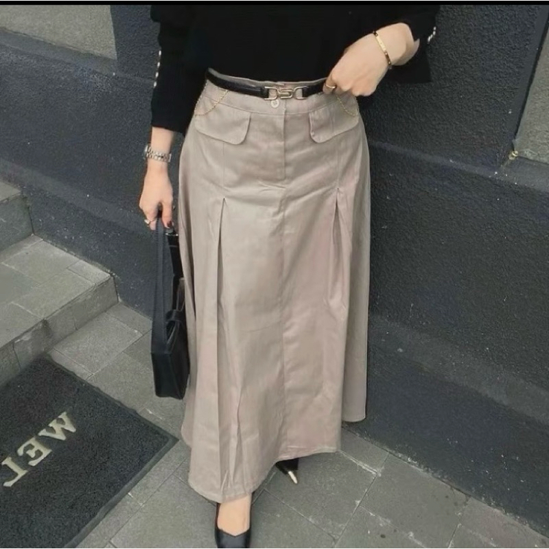 Jual ROK ALICE KATUN TWIILL PREMIUM ROK KOREAN STYLE KEKINIAN MODEL ...