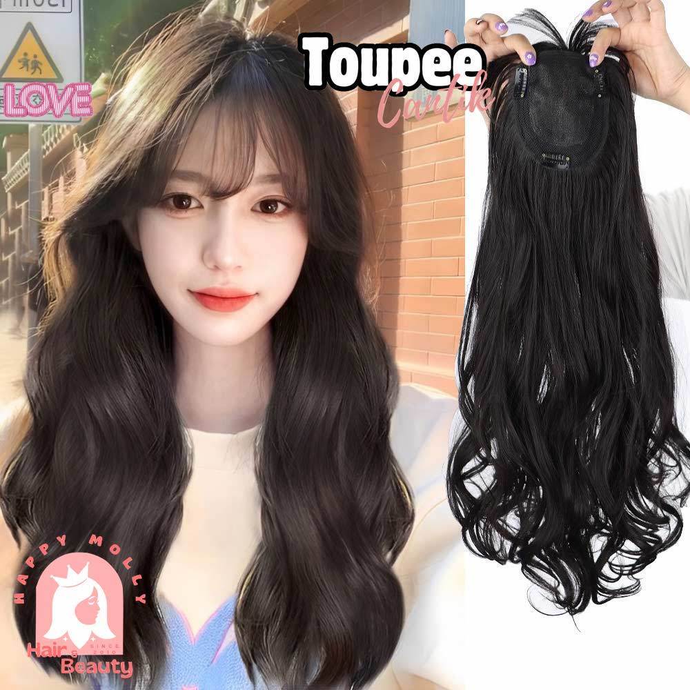 Jual Pcs Toupee Poni Wanita Korean Style Rambut Palsu Hair