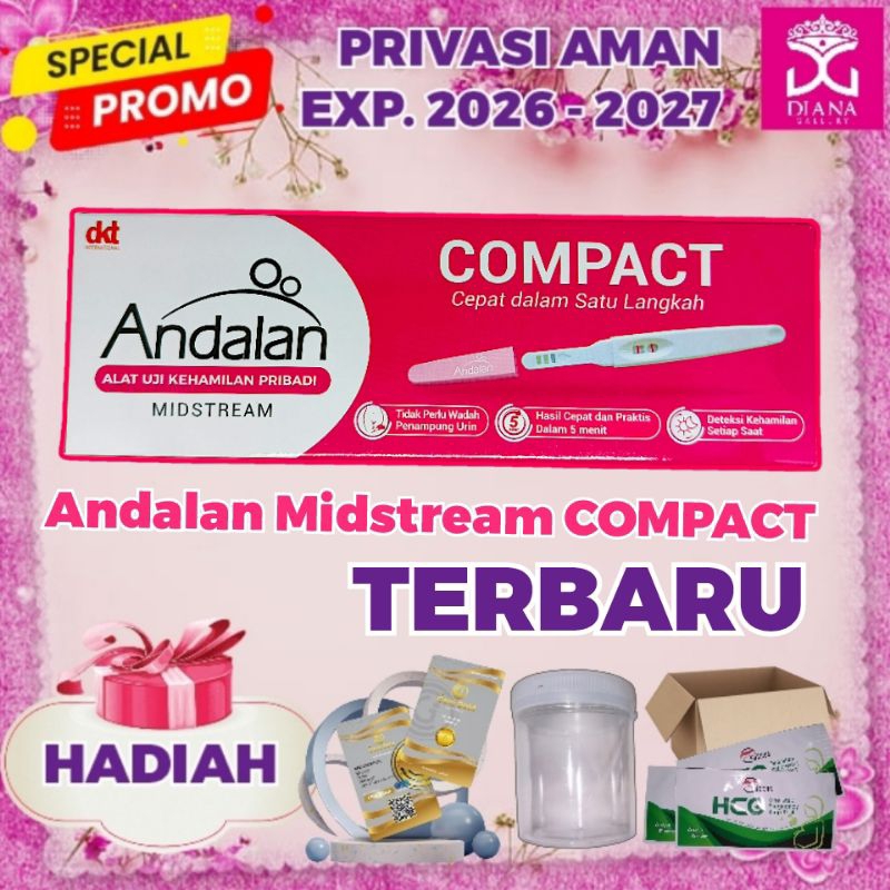 Jual Tespek Tes hamil ANDALAN MIDSTREAM COMPACT Test Pack Tes kehamilan ...
