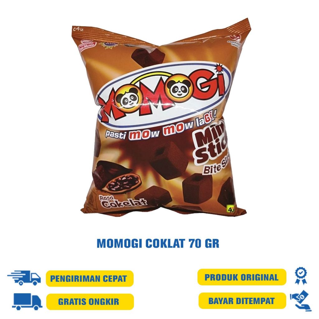 Jual Momogi Snack Mini Stick 70gr - Cocopandan / rumput laut / Coklat ...