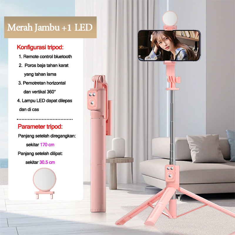STIKAsx-12 （Jual Topspot A12 Tripod Tongsis 170CM Selfie Stick 