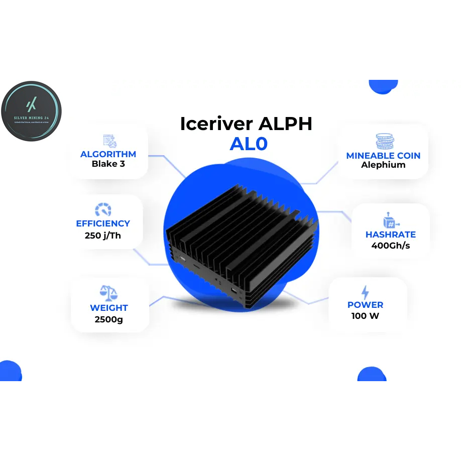 Jual Iceriver AL0 400G ALPH Alephium Asic Miner 400 GH Kripto