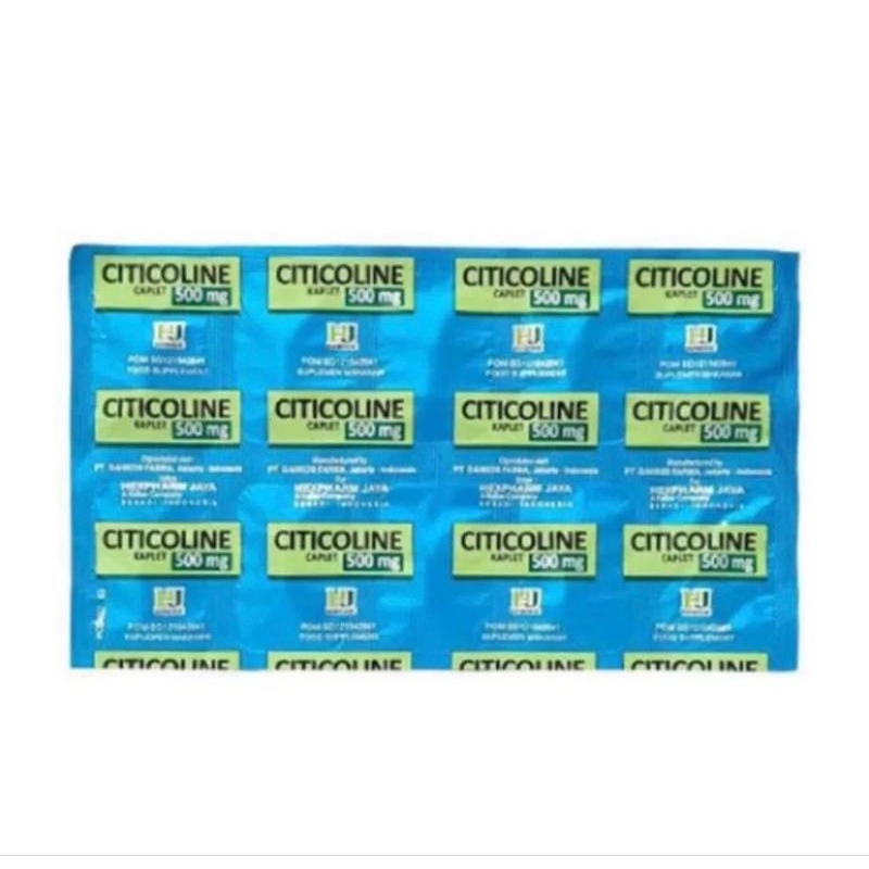 Jual Citicolin 500mg HJ Per-Strip isi 10 Kaplet | Shopee Indonesia