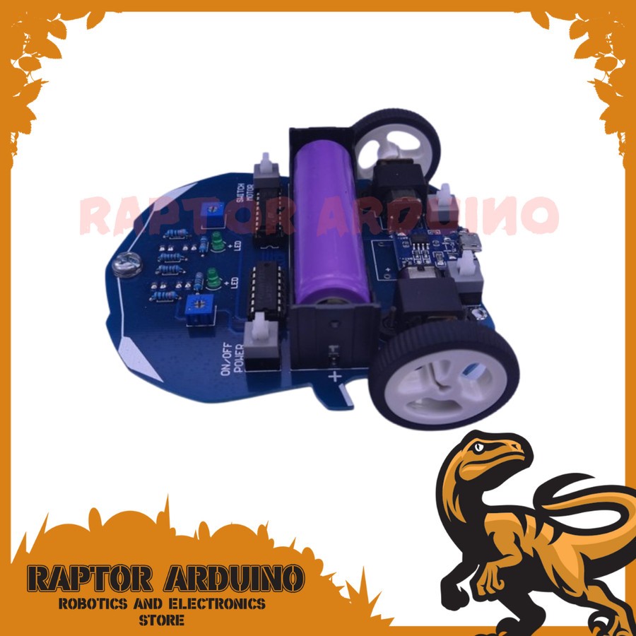 Jual Kit Edukasi Robot Line Tracer Line Follower Analog Basic SD SMP ...