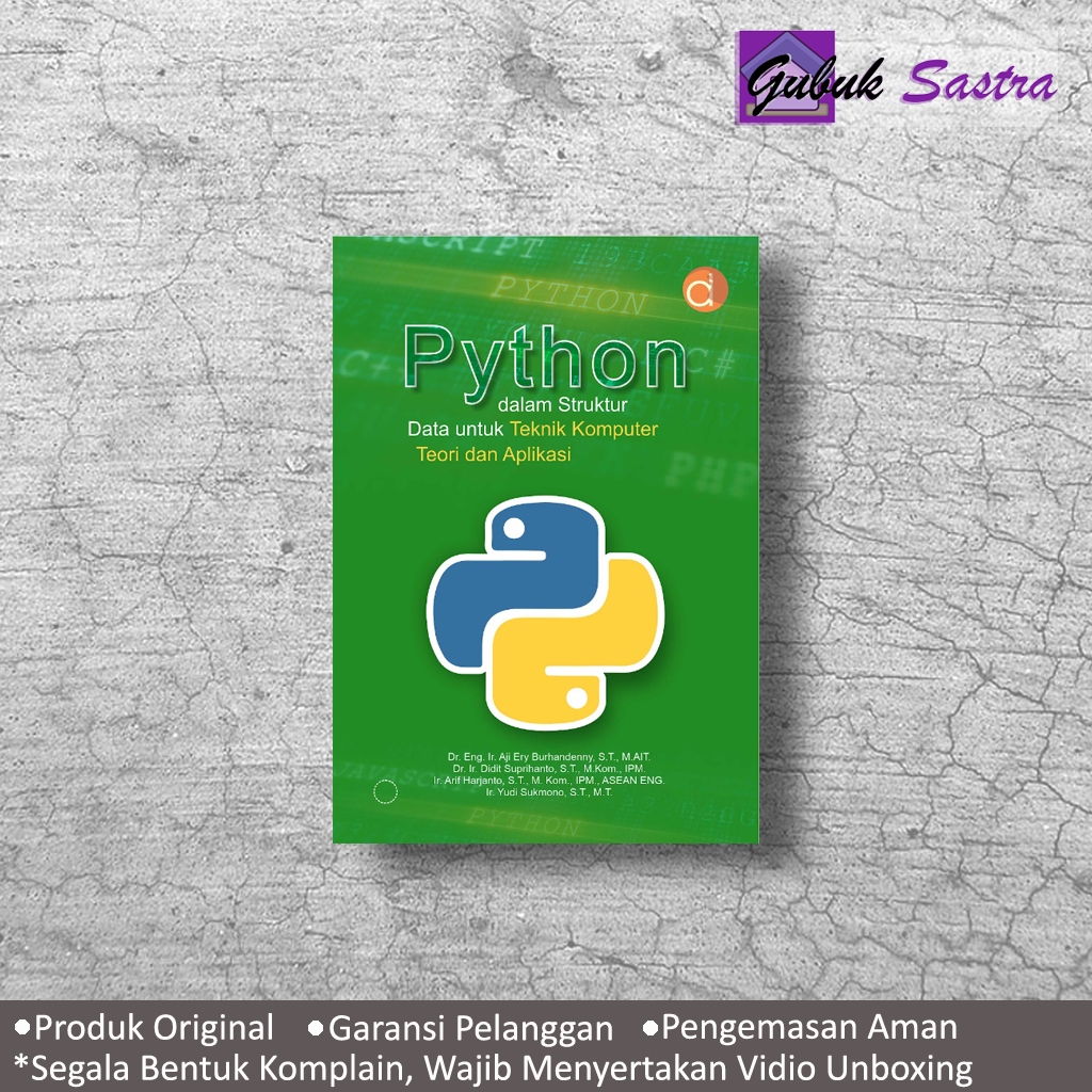 Jual Buku Python Dalam Struktur Data Untuk Teknik Komputer: Teori dan ...