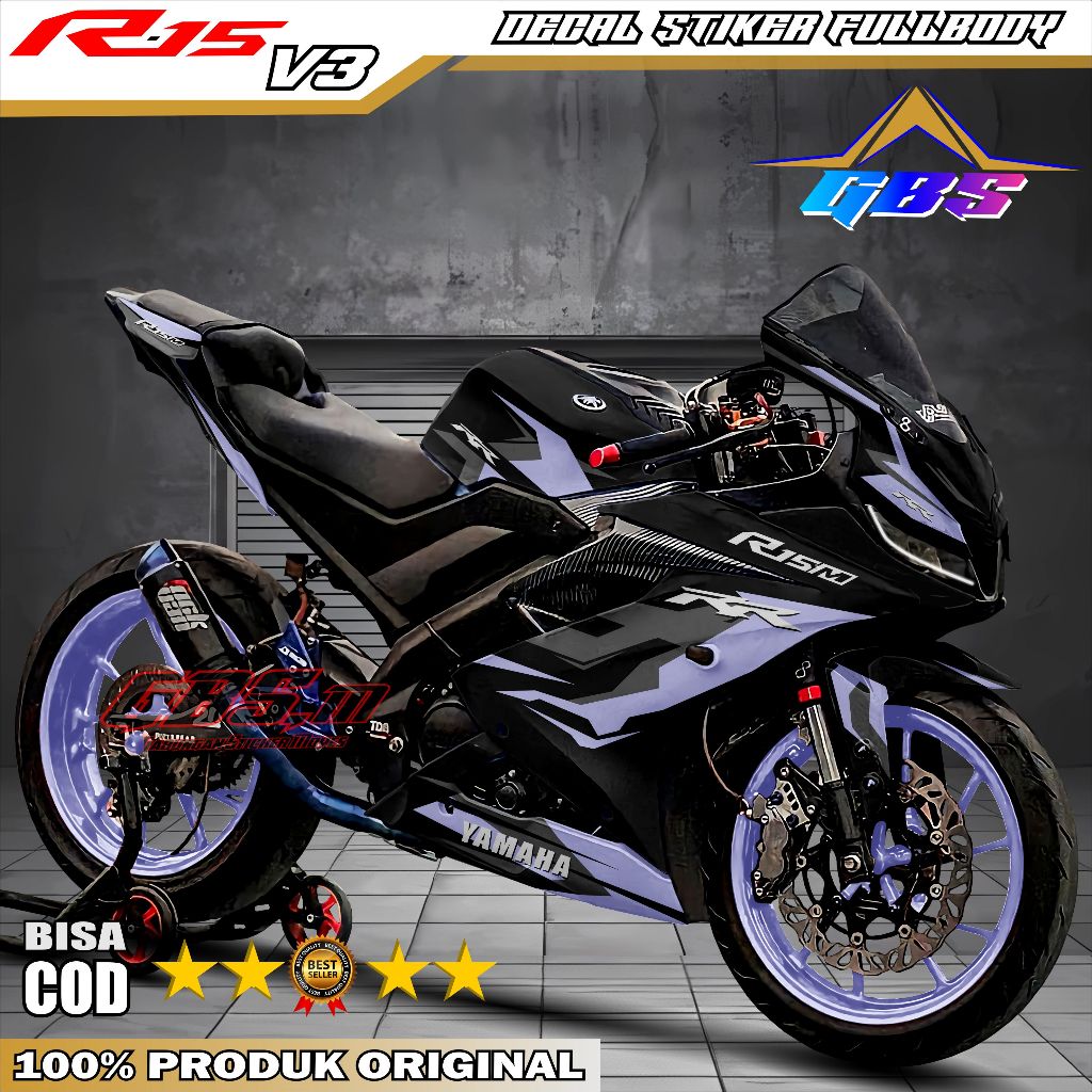 Jual Terbaru - Decal R15 V3 Full Body Stiker R15 V3 Full Body Striping ...