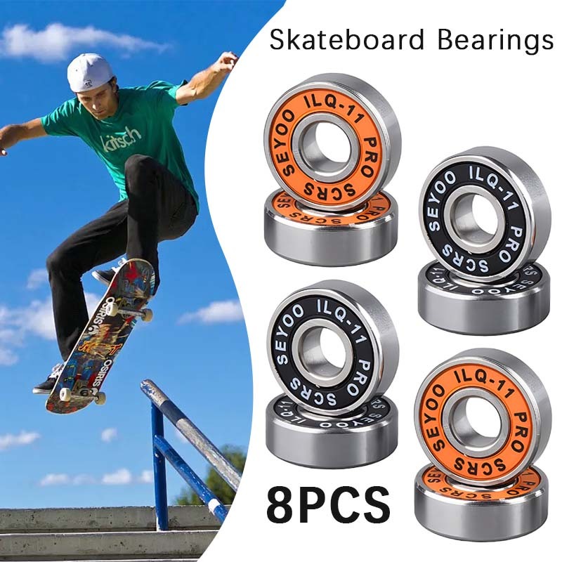 スケートボード　スケボー　ABEC9ベアリング採用　OK8 ホワイト 人気 商品 通販スポーツ - スケートボード スケボー ABEC9