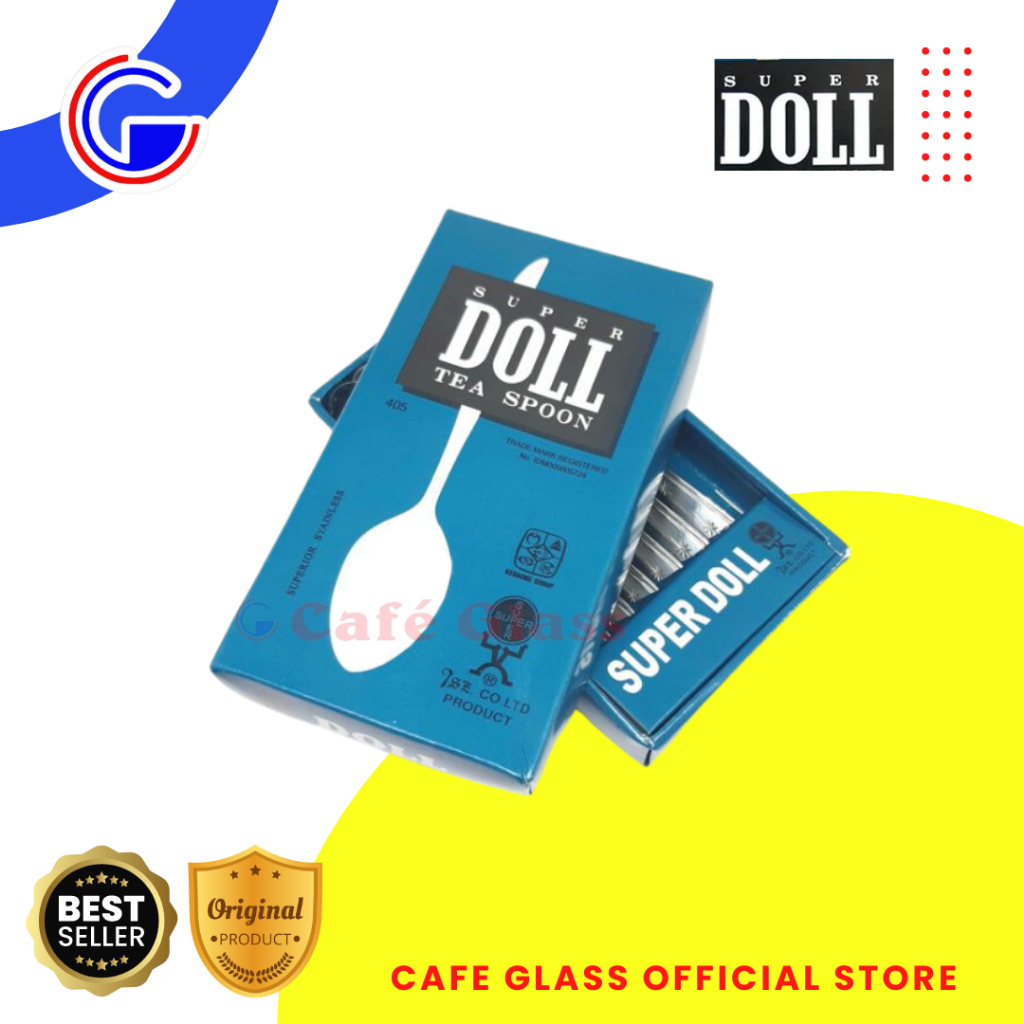 Sendok Teh Tebal Anti Karat - Tea Spoon Stainless Set 6 Pcs Hotel Restoran - Alat Makan Doll (405)