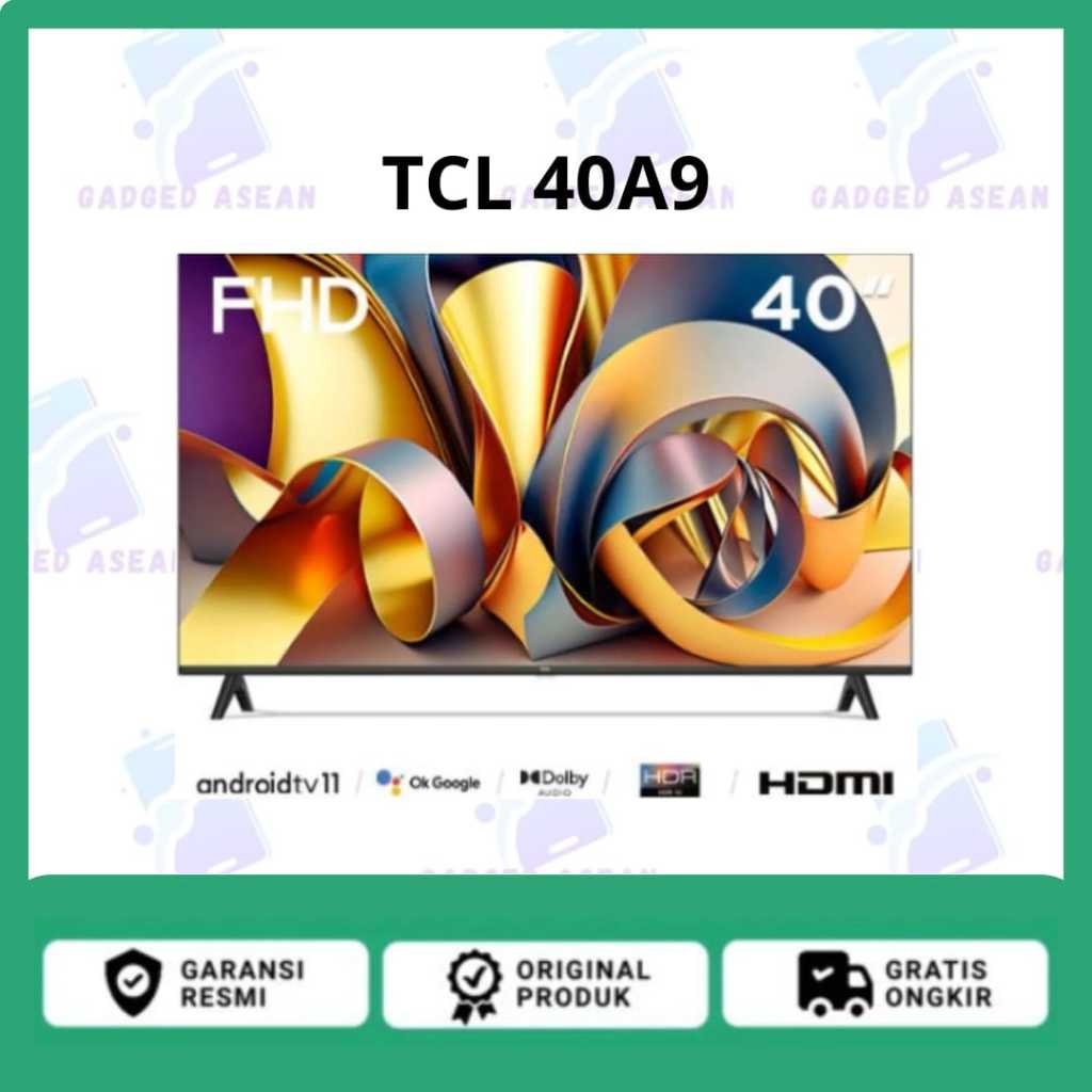 Jual TCL 40A9 40 Inch FullHD HDR10 Android TV Dolby Audio Digital