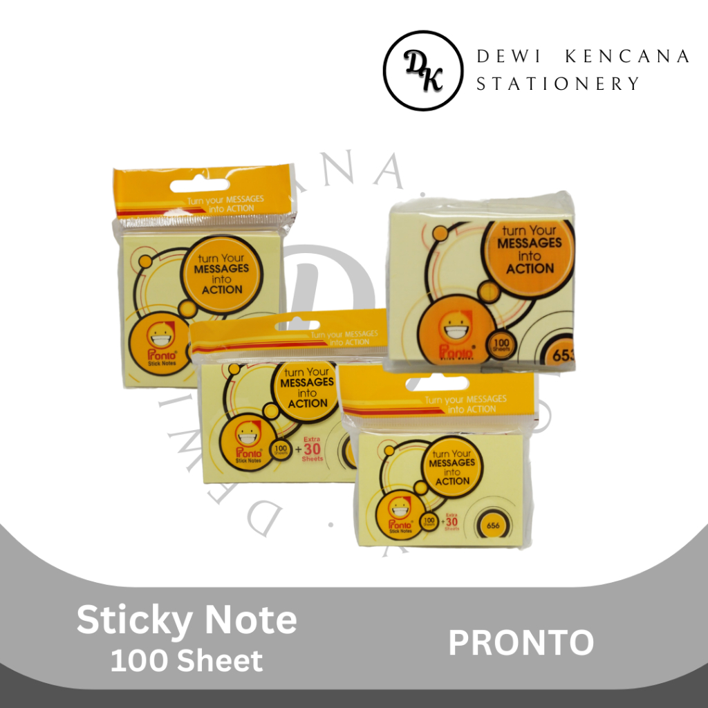 Jual Sticky Note Pronto Yellow/Sticky Note 100 Sheets | Shopee Indonesia