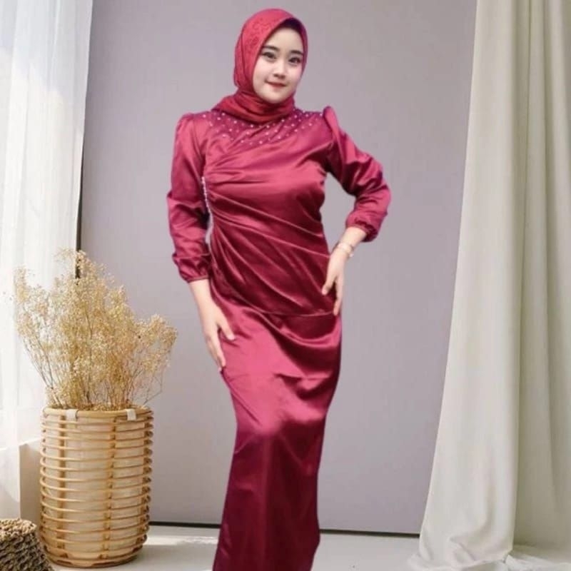 Jual Model Baju Bridesmaid Warna Burgundy Terlengkap & Harga Terbaru ...