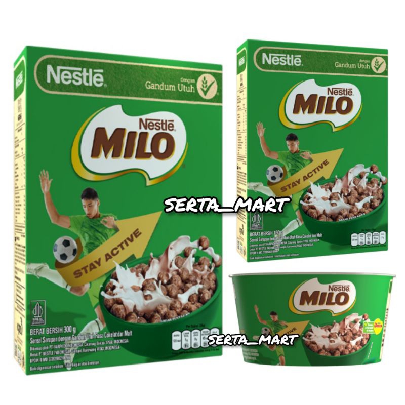 Jual Nestle Milo Cereal Ball Box 170gr / 330gr / Cup Combo 32gr ...
