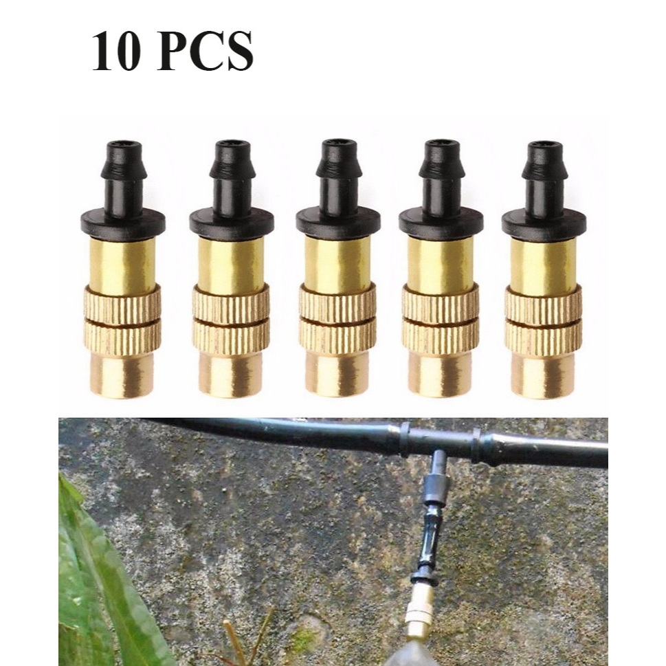 *VanKood Water Mist Sprinkler Irigasi Air Taman Nozzle 1 Hole 10PCS - HW810 - Coppe