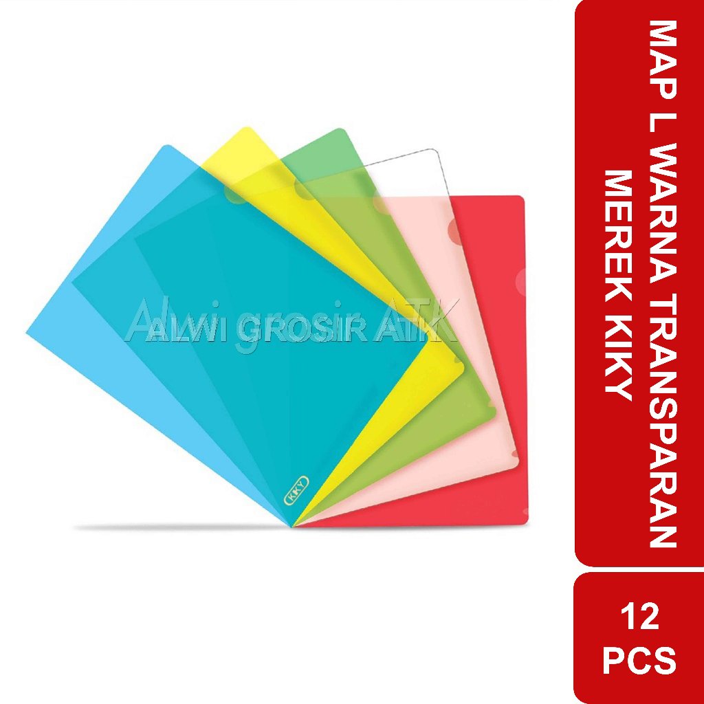 Jual MAP L KIKY STOPMAP PLASTIK TRANSPARAN FOLIO | 12 PCS | Shopee ...