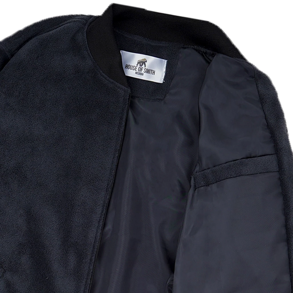 Gambar 4 Jaket Bomber Pria Keren 2026 – House of Smith Bomen Black #5 Stylish & Premium