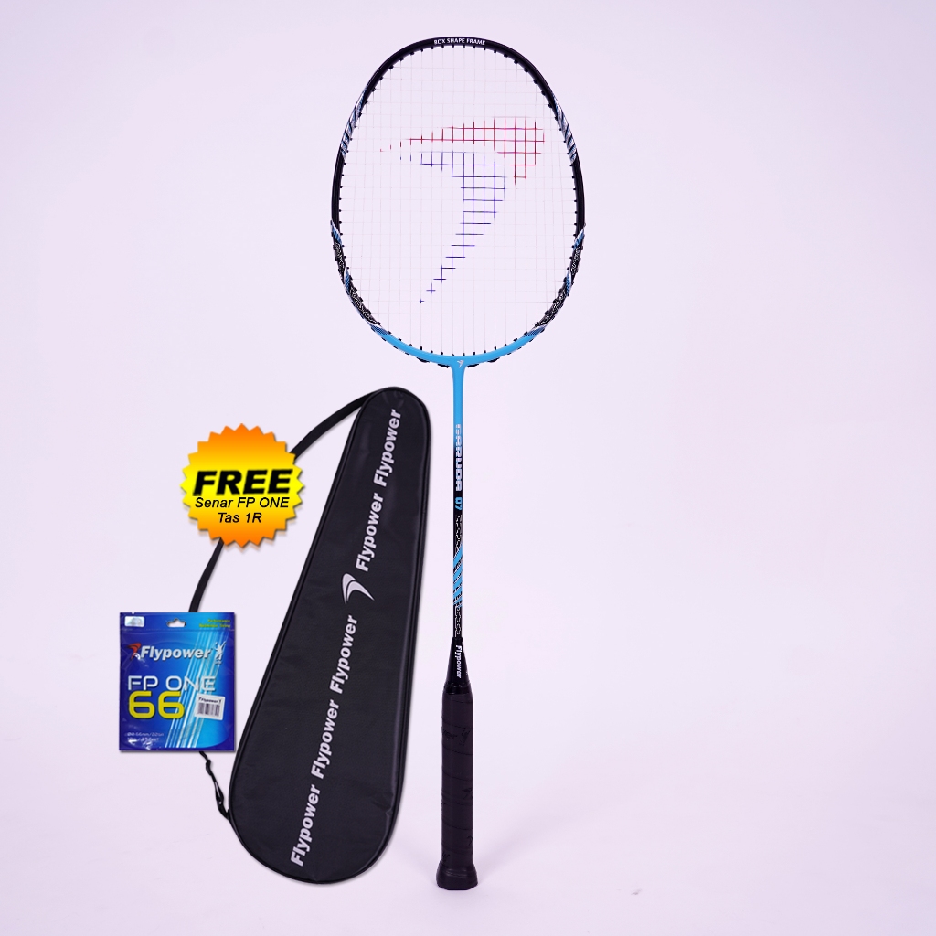 Jual Flypower Garuda 07 Raket Badminton Black Sky Blue Free Senar dan ...