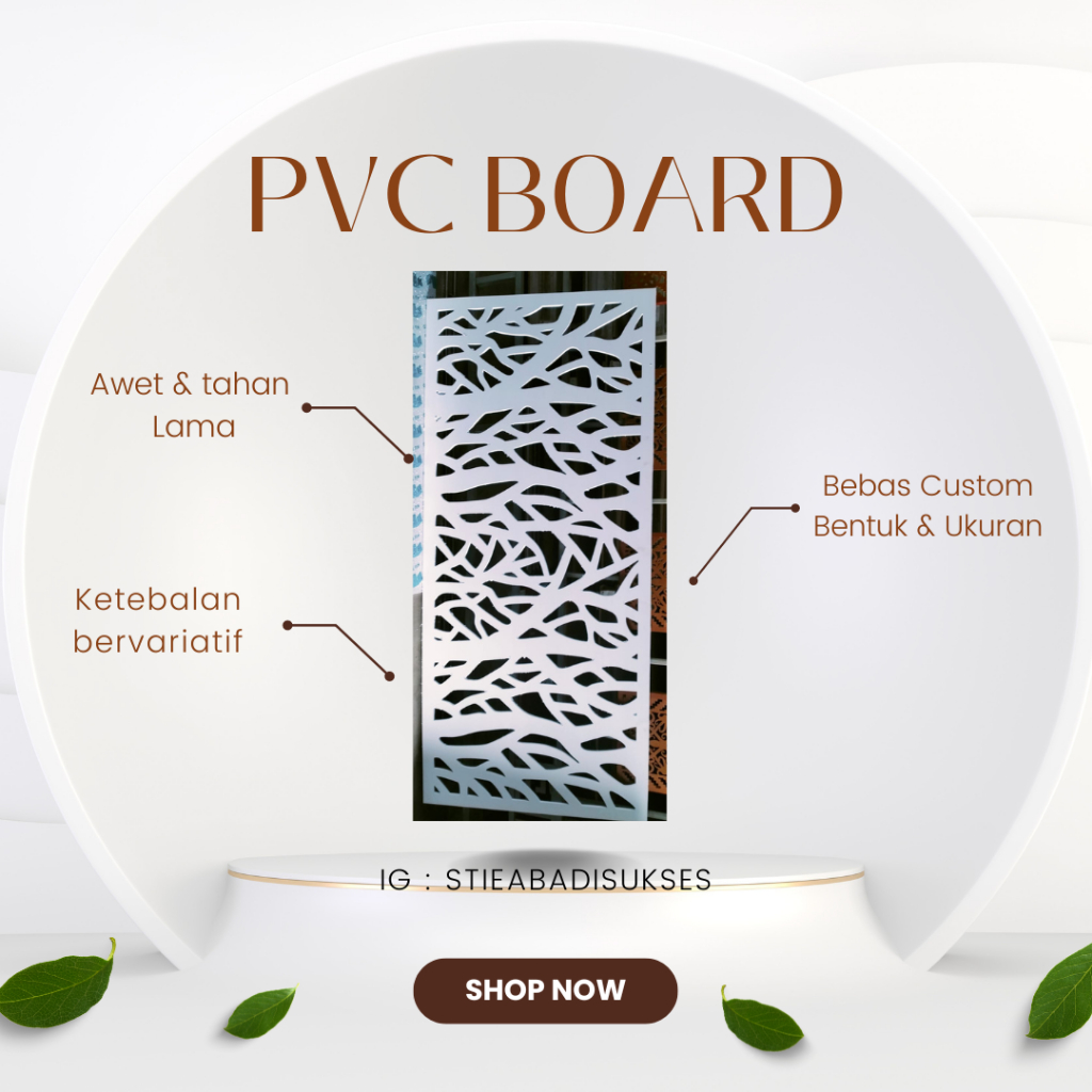 Jual PVC BOARD CUTTING ORNAMEN/PARTISI/HURUF/DEKORASI BEBAS CUSTOM ...