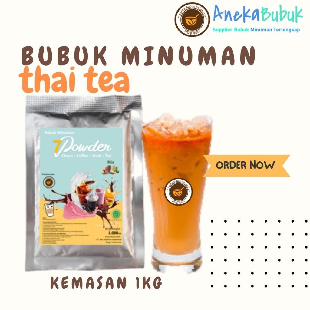 Jual Bubuk Minuman Thai Tea 1Kg / Thai Tea Powder / Bubuk Thai Tea ...