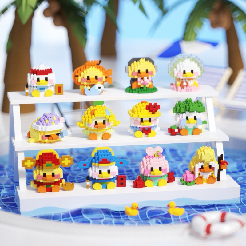 Jual AJS Mini bricks toys duck bebek cute animals/ mainan bricks hewan ...