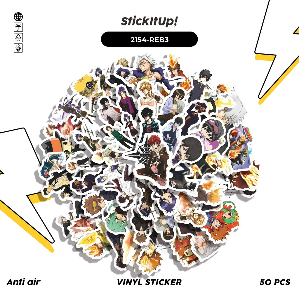 Jual COD 50 Pcs Stiker Pack ANIME SERIES REBORN CHARACTER MIX O3 Lucu ...