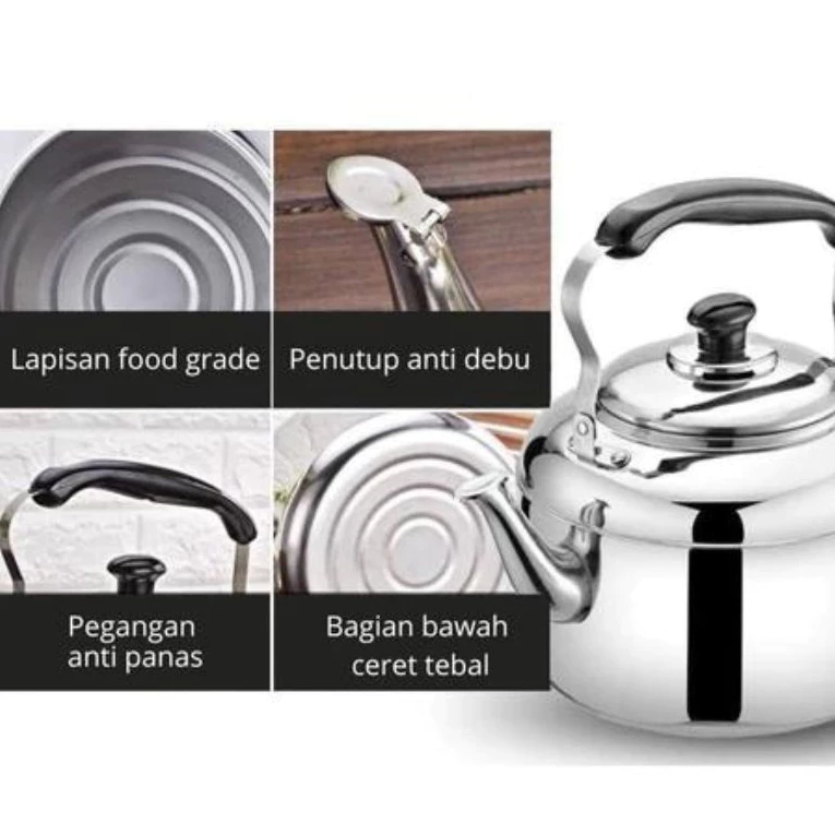 Ceo teko siul stainless kettle whistling teko pemanas air - ceret bunyi