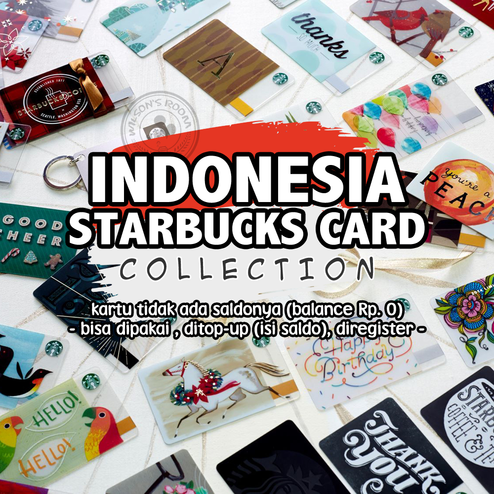Jual STARBUCKS CARD INDONESIA COLLECTION Bisa Dipakai Diregister