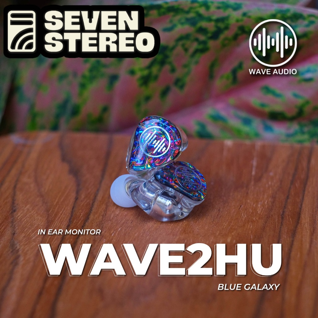 Jual WAVE 2HU WAVE2HU IEM In Ear Monitor Dual Driver Blue Galaxy ...